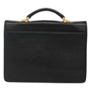 VERSACE Hand Bag Leather Black Auth bs23868-2