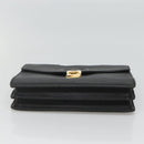VERSACE Hand Bag Leather Black Auth bs23868-5