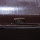 BALLY Shoulder Bag Leather Brown Gold Auth bs23873-19