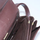 BALLY Shoulder Bag Leather Brown Gold Auth bs23873-20
