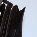 BALLY Shoulder Bag Leather Brown Gold Auth bs23873-24