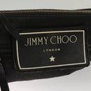 Jimmy Choo Shoulder Bag Nylon Leather Black Auth bs23874-19