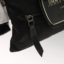 Jimmy Choo Shoulder Bag Nylon Leather Black Auth bs23874-20