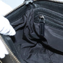 Jimmy Choo Shoulder Bag Nylon Leather Black Auth bs23874-23