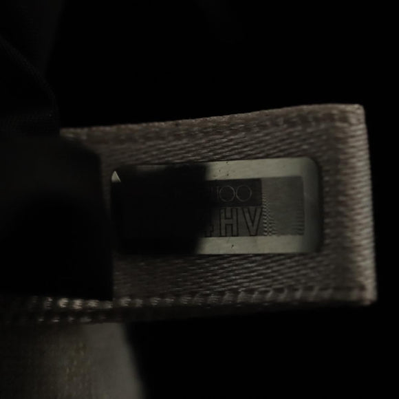 Jimmy Choo Shoulder Bag Nylon Leather Black Auth bs23874