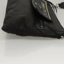 Jimmy Choo Shoulder Bag Nylon Leather Black Auth bs23874-3