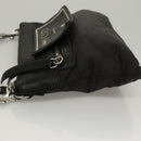 Jimmy Choo Shoulder Bag Nylon Leather Black Auth bs23874-4