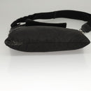 Jimmy Choo Shoulder Bag Nylon Leather Black Auth bs23874-5