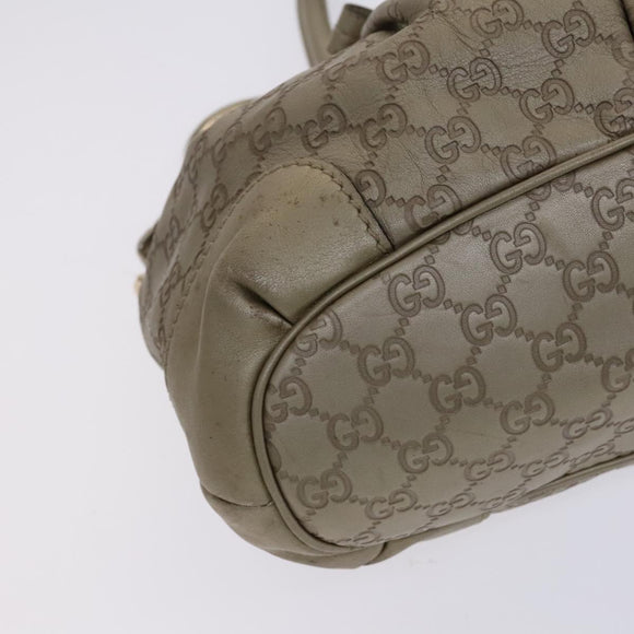 GUCCI GG Canvas Guccissima Hand Bag 2way Beige 247902 Auth bs23882