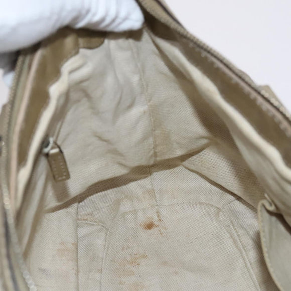 GUCCI GG Canvas Guccissima Hand Bag 2way Beige 247902 Auth bs23882