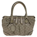 GUCCI GG Canvas Guccissima Hand Bag 2way Beige 247902 Auth bs23882-13