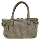 GUCCI GG Canvas Guccissima Hand Bag 2way Beige 247902 Auth bs23882-2