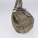 GUCCI GG Canvas Guccissima Hand Bag 2way Beige 247902 Auth bs23882-4