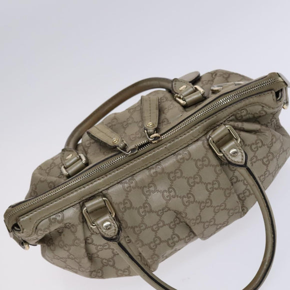 GUCCI GG Canvas Guccissima Hand Bag 2way Beige 247902 Auth bs23882