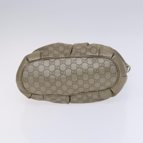 GUCCI GG Canvas Guccissima Hand Bag 2way Beige 247902 Auth bs23882