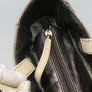 CHANEL Paris Biarritz PM Tote Bag Coated Canvas Silver CC Auth bs23887-17