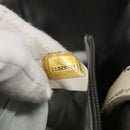 CHANEL Paris Biarritz PM Tote Bag Coated Canvas Silver CC Auth bs23887-12