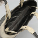 CHANEL Paris Biarritz PM Tote Bag Coated Canvas Silver CC Auth bs23887-6