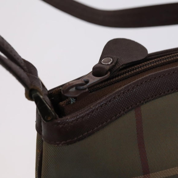 Burberrys Nova Check Shoulder Bag Canvas Beige Auth bs23892