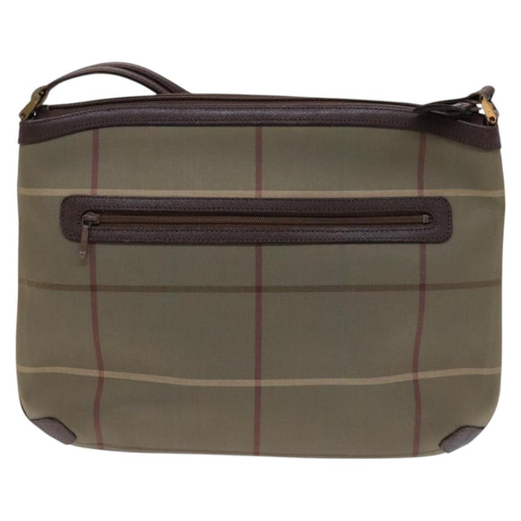 Burberrys Nova Check Shoulder Bag Canvas Beige Auth bs23892