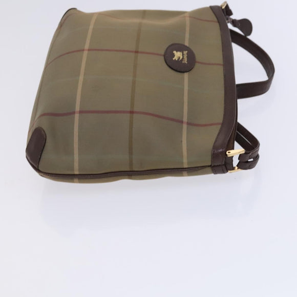Burberrys Nova Check Shoulder Bag Canvas Beige Auth bs23892