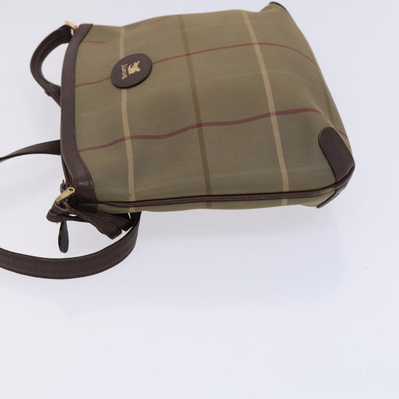 Burberrys Nova Check Shoulder Bag Canvas Beige Auth bs23892