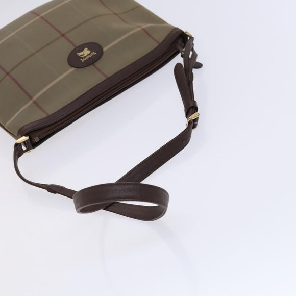 Burberrys Nova Check Shoulder Bag Canvas Beige Auth bs23892