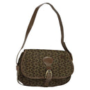 CELINE C Sulky Shoulder Bag Canvas Brown Auth bs23894-1