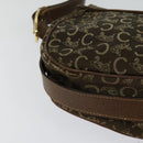 CELINE C Sulky Shoulder Bag Canvas Brown Auth bs23894-15