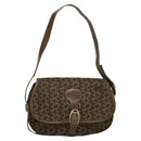 CELINE C Sulky Shoulder Bag Canvas Brown Auth bs23894-13