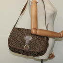 CELINE C Sulky Shoulder Bag Canvas Brown Auth bs23894-22