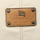 BURBERRY Blue Label Shoulder Bag Canvas White Auth bs23896-8