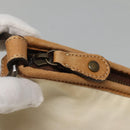 BURBERRY Blue Label Shoulder Bag Canvas White Auth bs23896-9