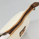 BURBERRY Blue Label Shoulder Bag Canvas White Auth bs23896-5