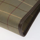 Burberrys Nova Check Clutch Bag Canvas Brown Auth bs23897-10