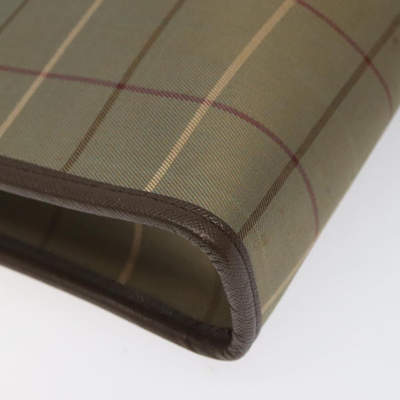 Burberrys Nova Check Clutch Bag Canvas Brown Auth bs23897