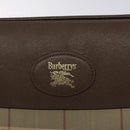 Burberrys Nova Check Clutch Bag Canvas Brown Auth bs23897-12
