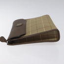 Burberrys Nova Check Clutch Bag Canvas Brown Auth bs23897-5