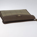 Burberrys Nova Check Clutch Bag Canvas Brown Auth bs23897-6