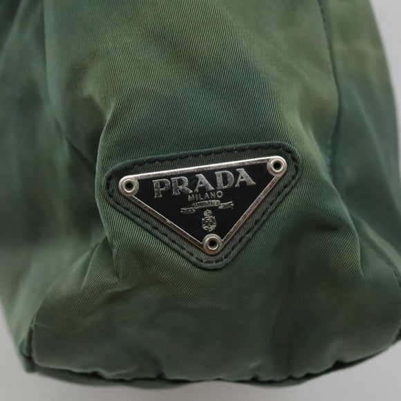 PRADA Tote Bag Nylon Khaki Auth bs23905