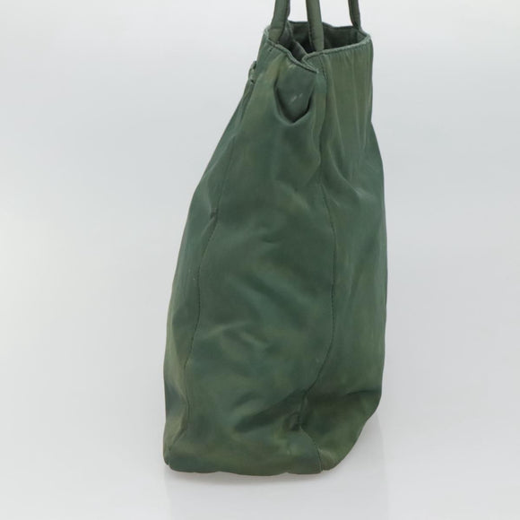 PRADA Tote Bag Nylon Khaki Auth bs23905