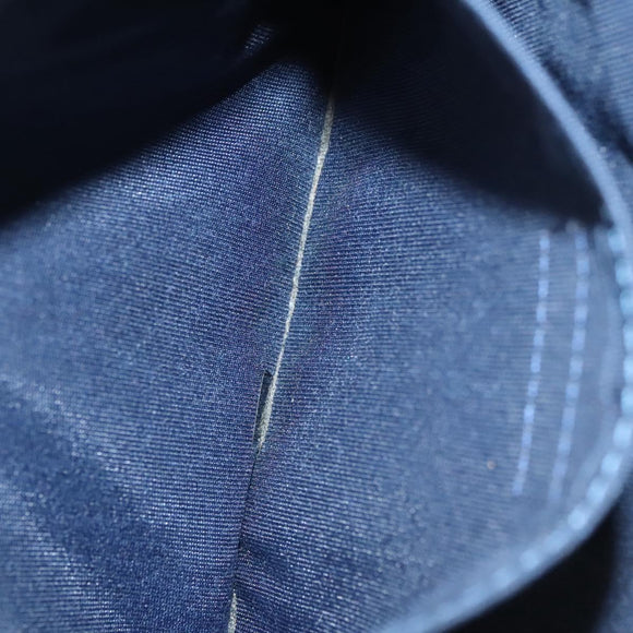 Jimmy Choo Clutch Bag Leather Silver Auth bs23914