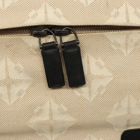 BOTTEGA VENETA Vanity Cosmetic Pouch Canvas Beige Auth bs23916