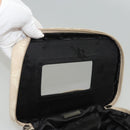 BOTTEGA VENETA Vanity Cosmetic Pouch Canvas Beige Auth bs23916-10