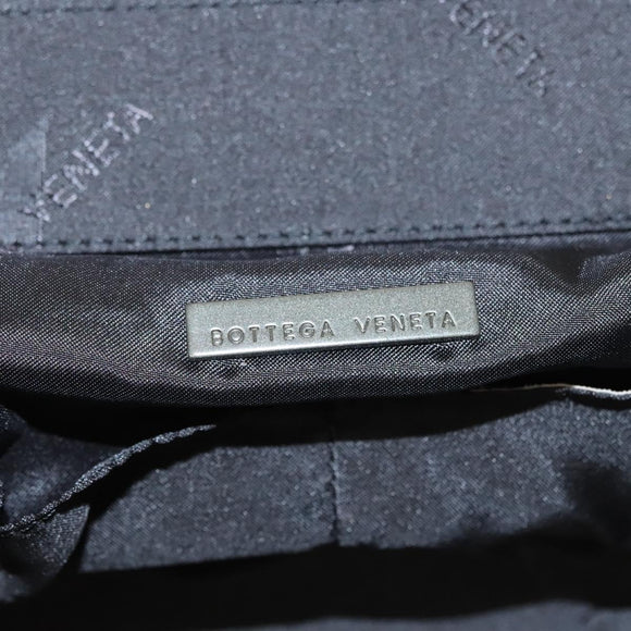 BOTTEGA VENETA Vanity Cosmetic Pouch Canvas Beige Auth bs23916