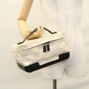 BOTTEGA VENETA Vanity Cosmetic Pouch Canvas Beige Auth bs23916-24