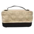 BOTTEGA VENETA Vanity Cosmetic Pouch Canvas Beige Auth bs23916-2