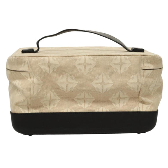 BOTTEGA VENETA Vanity Cosmetic Pouch Canvas Beige Auth bs23916