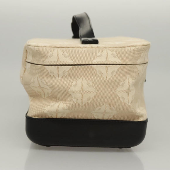 BOTTEGA VENETA Vanity Cosmetic Pouch Canvas Beige Auth bs23916