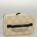 BOTTEGA VENETA Vanity Cosmetic Pouch Canvas Beige Auth bs23916-6